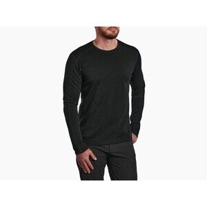 Kuhl Men's  MED Merino Wool Blend Long Sleeve Shirt Black Invigorate Base Layer